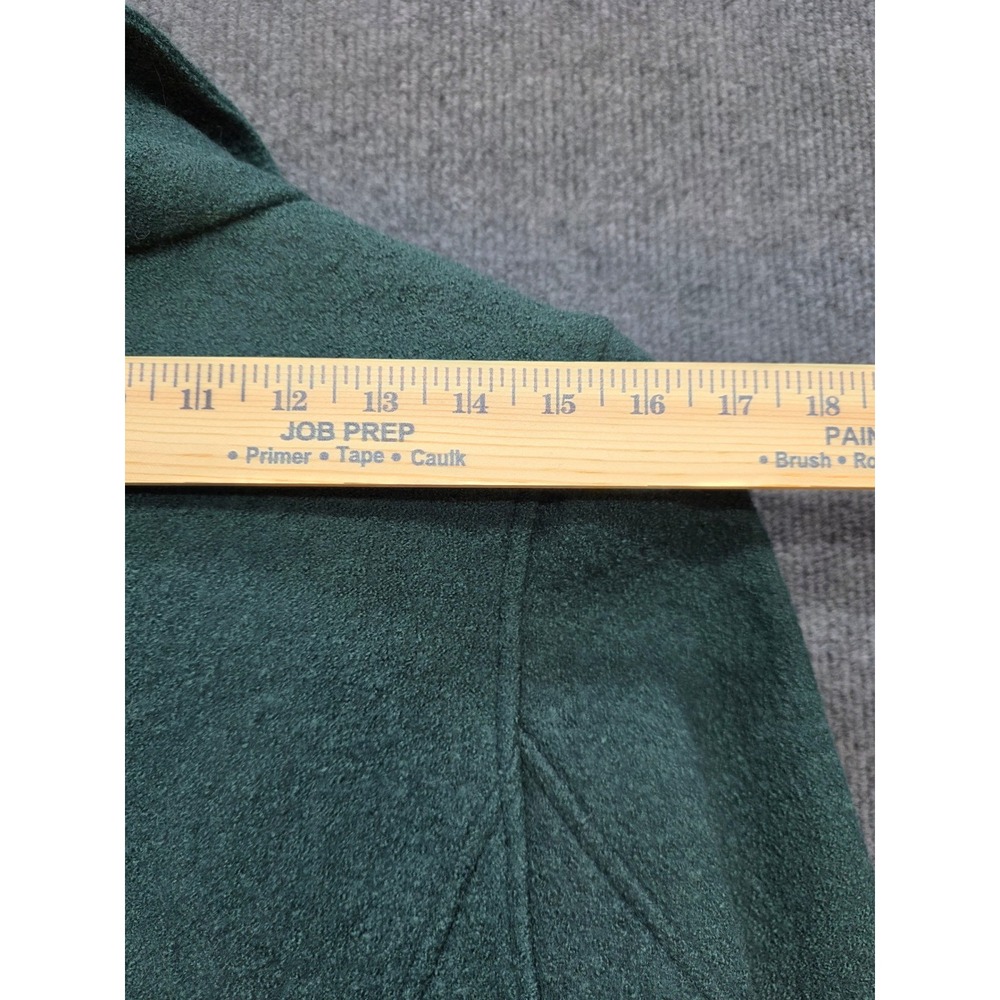 Tahari Jacket Women Medium Green Excellent Wool Blend Asymmetric Moto Zip Front - Picture 9 of 11